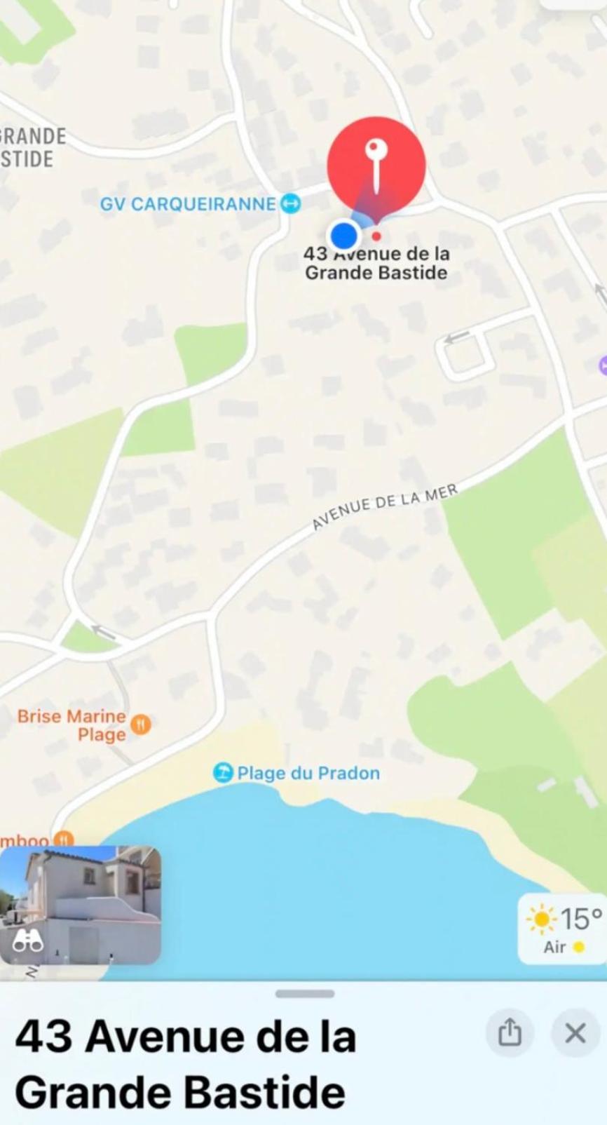 Charmant Bas De Villa Avec Terrasse A Proximite De La Plage Et Du Port Каркеран Екстериор снимка